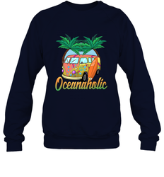 Retro Surfer Love Surfing Beach Party Tropical Vacay Crewneck Sweatshirt
