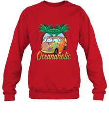 Retro Surfer Love Surfing Beach Party Tropical Vacay Crewneck Sweatshirt Crewneck Sweatshirt - FordPhuMy