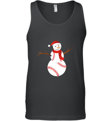 Snowman Baseball Christmas Men's Tank Top