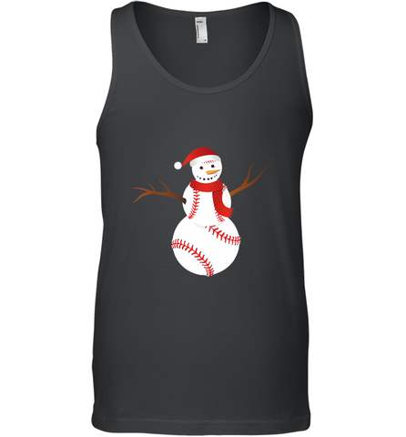 Snowman Baseball Christmas Men's Tank Top