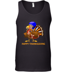 Cool Happy Thanksgiving Football Shirt Gobble Player Turkey Men's Tank Top