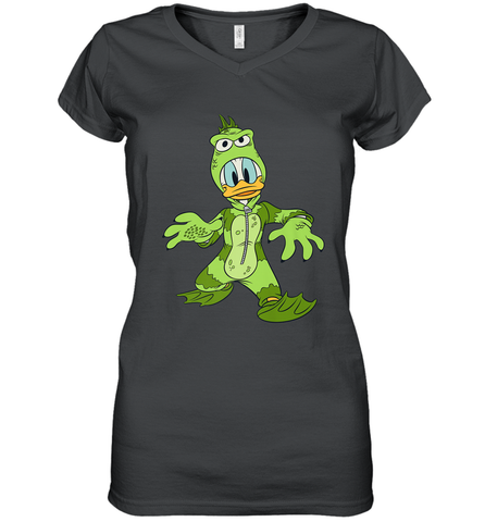 Disney Donald Duck Monster Halloween Costume Women's V-Neck T-Shirt Women's V-Neck T-Shirt / Black / S Women's V-Neck T-Shirt - FordPhuMy