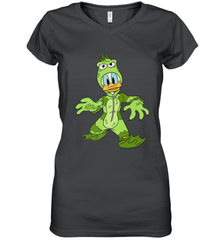 Disney Donald Duck Monster Halloween Costume Women's V-Neck T-Shirt Women's V-Neck T-Shirt - FordPhuMy