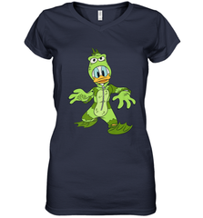 Disney Donald Duck Monster Halloween Costume Women's V-Neck T-Shirt Women's V-Neck T-Shirt - FordPhuMy