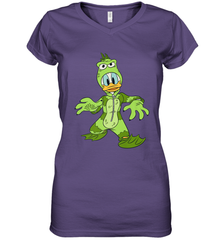 Disney Donald Duck Monster Halloween Costume Women's V-Neck T-Shirt Women's V-Neck T-Shirt - FordPhuMy