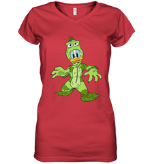 Disney Donald Duck Monster Halloween Costume Women's V-Neck T-Shirt Women's V-Neck T-Shirt - FordPhuMy