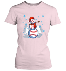 DABBING BASEBALL SNOWMAN _ Christmas Funny Women's T-Shirt Women's T-Shirt - FordPhuMy