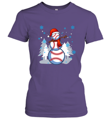 DABBING BASEBALL SNOWMAN _ Christmas Funny Women's T-Shirt Women's T-Shirt - FordPhuMy