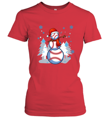 DABBING BASEBALL SNOWMAN _ Christmas Funny Women's T-Shirt Women's T-Shirt - FordPhuMy