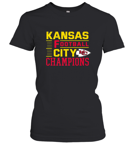 Kansas City Football Champions Vintage KC Distressed Gift Women's T-Shirt Women's T-Shirt / Black / S Women's T-Shirt - FordPhuMy