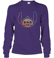 Disney Stitch Face Halloween Long Sleeve T-Shirt Long Sleeve T-Shirt - FordPhuMy