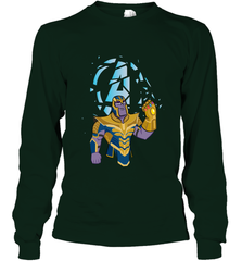 Marvel Avengers Endgame Cartoon Thanos Gauntlet Long Sleeve T-Shirt Long Sleeve T-Shirt - FordPhuMy