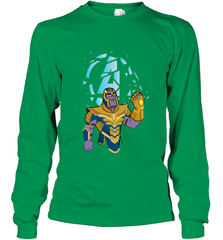 Marvel Avengers Endgame Cartoon Thanos Gauntlet Long Sleeve T-Shirt Long Sleeve T-Shirt - FordPhuMy