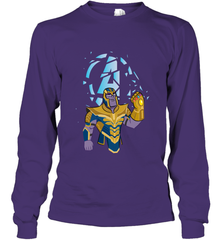 Marvel Avengers Endgame Cartoon Thanos Gauntlet Long Sleeve T-Shirt Long Sleeve T-Shirt - FordPhuMy