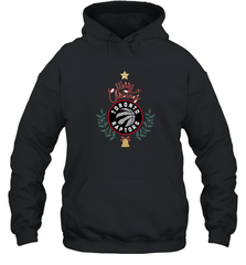 NBA Toronto Raptors Logo merry Christmas gilf Hooded Sweatshirt Hooded Sweatshirt - FordPhuMy