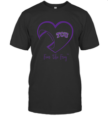 TCU Horned Frogs Football Inside Heart  Team Men's T-Shirt Men's T-Shirt - FordPhuMy