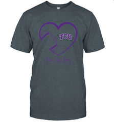 TCU Horned Frogs Football Inside Heart  Team Men's T-Shirt Men's T-Shirt - FordPhuMy