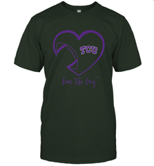 TCU Horned Frogs Football Inside Heart  Team Men's T-Shirt Men's T-Shirt - FordPhuMy
