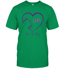 TCU Horned Frogs Football Inside Heart  Team Men's T-Shirt Men's T-Shirt - FordPhuMy