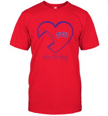 TCU Horned Frogs Football Inside Heart  Team Men's T-Shirt Men's T-Shirt - FordPhuMy