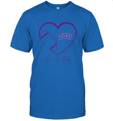 TCU Horned Frogs Football Inside Heart  Team Men's T-Shirt Men's T-Shirt - FordPhuMy