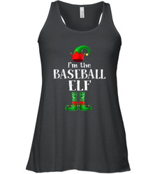 I'm The Baseball Elf Matching Family Pajama Christmas Women's Racerback Tank