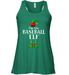 I'm The Baseball Elf Matching Family Pajama Christmas Women's Racerback Tank Women's Racerback Tank - FordPhuMy
