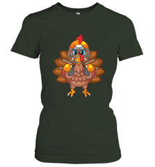 Cool Turkey Football Feathers Funny Thanksgiving Sports Gift Women's T-Shirt Women's T-Shirt - FordPhuMy