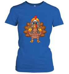 Cool Turkey Football Feathers Funny Thanksgiving Sports Gift Women's T-Shirt Women's T-Shirt - FordPhuMy