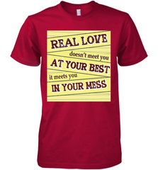 Real love funny quotes for valentine (2) Men's Premium T-Shirt Men's Premium T-Shirt - FordPhuMy