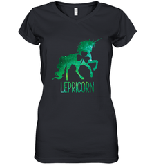Lepricorn Leprechaun Unicorn shirt St Patricks Day Women's V-Neck T-Shirt Women's V-Neck T-Shirt - FordPhuMy