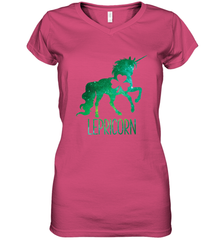 Lepricorn Leprechaun Unicorn shirt St Patricks Day Women's V-Neck T-Shirt Women's V-Neck T-Shirt - FordPhuMy