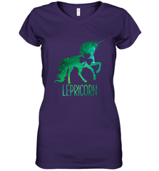Lepricorn Leprechaun Unicorn shirt St Patricks Day Women's V-Neck T-Shirt Women's V-Neck T-Shirt - FordPhuMy