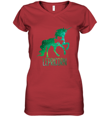 Lepricorn Leprechaun Unicorn shirt St Patricks Day Women's V-Neck T-Shirt Women's V-Neck T-Shirt - FordPhuMy