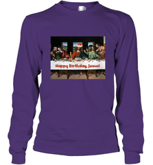 Comics Style Funny Christmas Happy Birthday Jesus Long Sleeve T-Shirt Long Sleeve T-Shirt - FordPhuMy