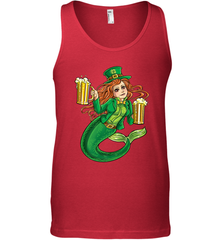 St Patricks Day Shirt Women Leprechaun Mermaid Girls Redhead Men's Tank Top Men's Tank Top - FordPhuMy