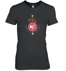 NBA Atlanta Hawks Logo merry Christmas gilf Women's Premium T-Shirt