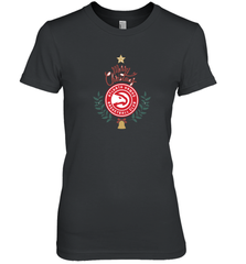 NBA Atlanta Hawks Logo merry Christmas gilf Women's Premium T-Shirt Women's Premium T-Shirt - FordPhuMy