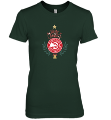NBA Atlanta Hawks Logo merry Christmas gilf Women's Premium T-Shirt Women's Premium T-Shirt - FordPhuMy