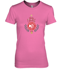 NBA Atlanta Hawks Logo merry Christmas gilf Women's Premium T-Shirt Women's Premium T-Shirt - FordPhuMy