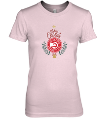 NBA Atlanta Hawks Logo merry Christmas gilf Women's Premium T-Shirt Women's Premium T-Shirt - FordPhuMy