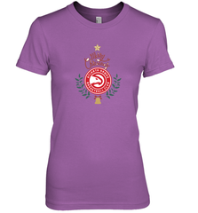NBA Atlanta Hawks Logo merry Christmas gilf Women's Premium T-Shirt Women's Premium T-Shirt - FordPhuMy