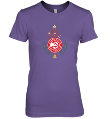 NBA Atlanta Hawks Logo merry Christmas gilf Women's Premium T-Shirt Women's Premium T-Shirt - FordPhuMy