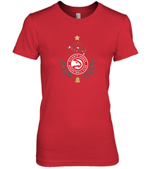NBA Atlanta Hawks Logo merry Christmas gilf Women's Premium T-Shirt Women's Premium T-Shirt - FordPhuMy