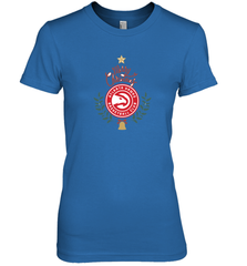 NBA Atlanta Hawks Logo merry Christmas gilf Women's Premium T-Shirt Women's Premium T-Shirt - FordPhuMy
