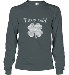 Vintage Fitzgerald Irish Shamrock St Patty's Day Long Sleeve T-Shirt Long Sleeve T-Shirt - FordPhuMy