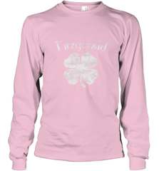 Vintage Fitzgerald Irish Shamrock St Patty's Day Long Sleeve T-Shirt Long Sleeve T-Shirt - FordPhuMy
