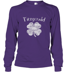 Vintage Fitzgerald Irish Shamrock St Patty's Day Long Sleeve T-Shirt Long Sleeve T-Shirt - FordPhuMy