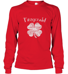 Vintage Fitzgerald Irish Shamrock St Patty's Day Long Sleeve T-Shirt Long Sleeve T-Shirt - FordPhuMy