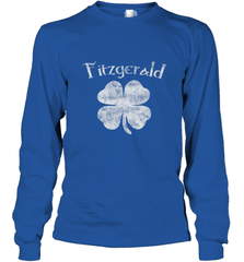 Vintage Fitzgerald Irish Shamrock St Patty's Day Long Sleeve T-Shirt Long Sleeve T-Shirt - FordPhuMy